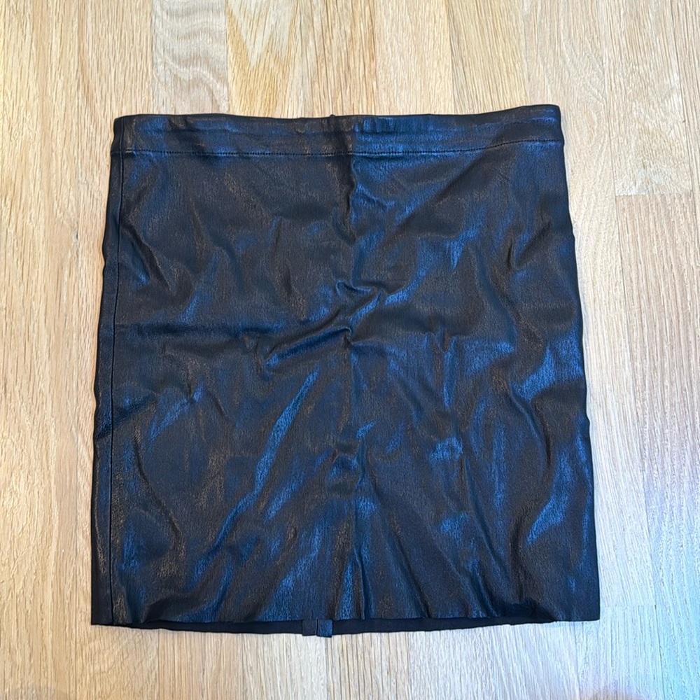 Alice + Olivia leather mini skirt